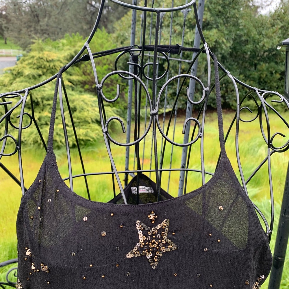 Black Starry Camisole by Free People,HP25 - Picture 2 of 9